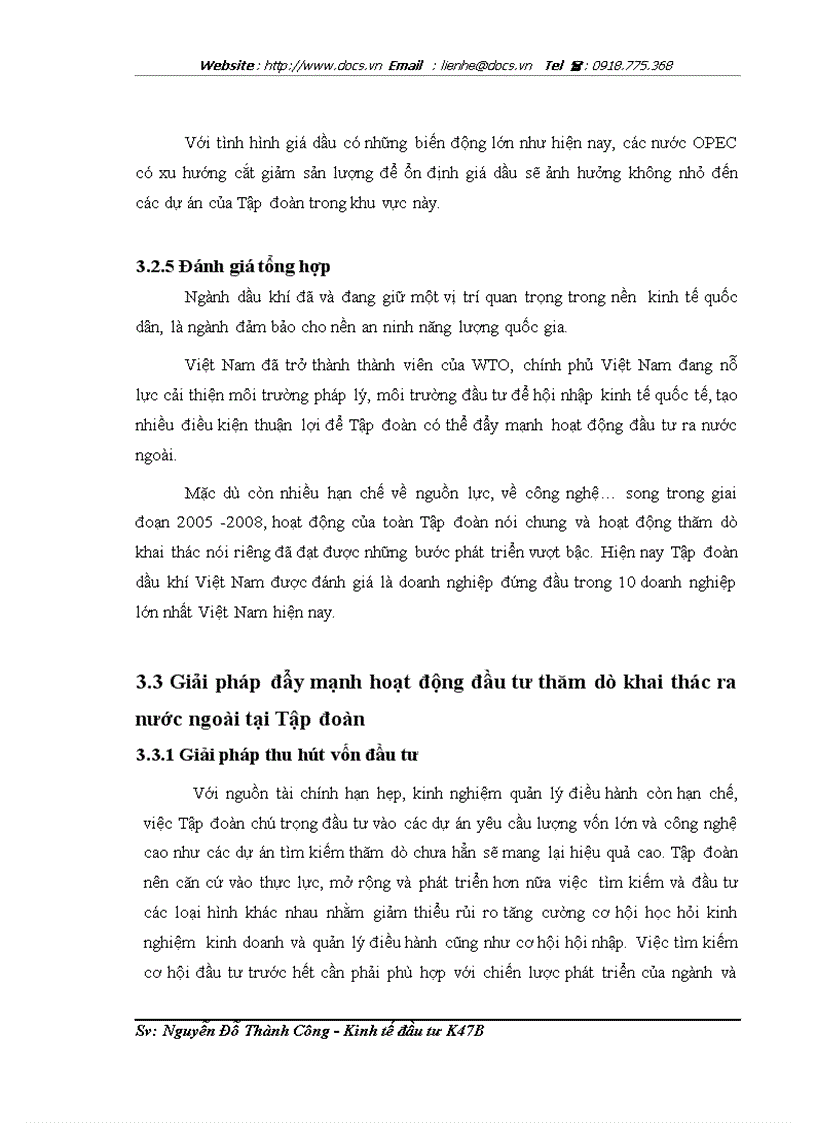 image for page FDI ra nước ngoài trong lĩnh vực thăm dò khai thác dầu khí tại Tập đoàn dầu khí Việt Nam Thực trạng và giải pháp