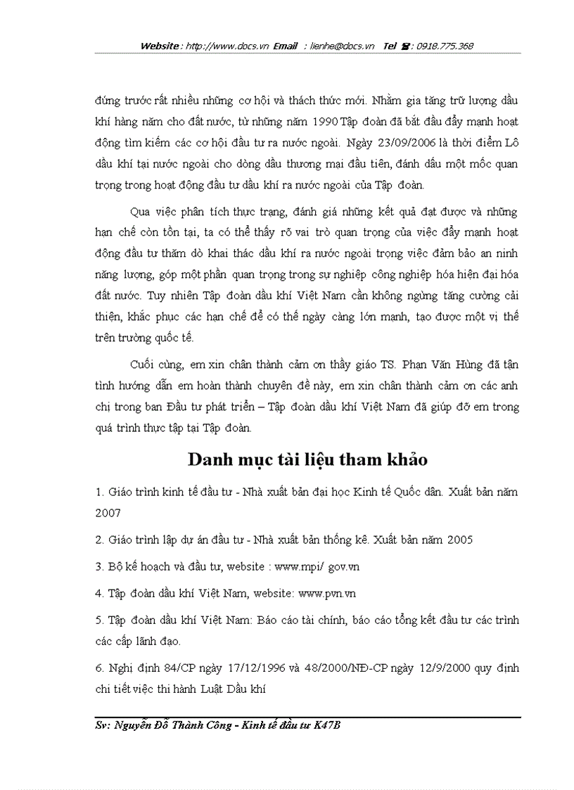 image for page FDI ra nước ngoài trong lĩnh vực thăm dò khai thác dầu khí tại Tập đoàn dầu khí Việt Nam Thực trạng và giải pháp
