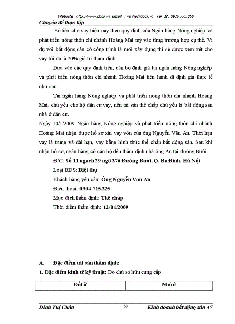 image for page Về hoạt động định giá bất động sản thế chấp tại chi nhánh ngânhàng NHNo PTNT AgriBank Hoàng Mai tại Hà Nội