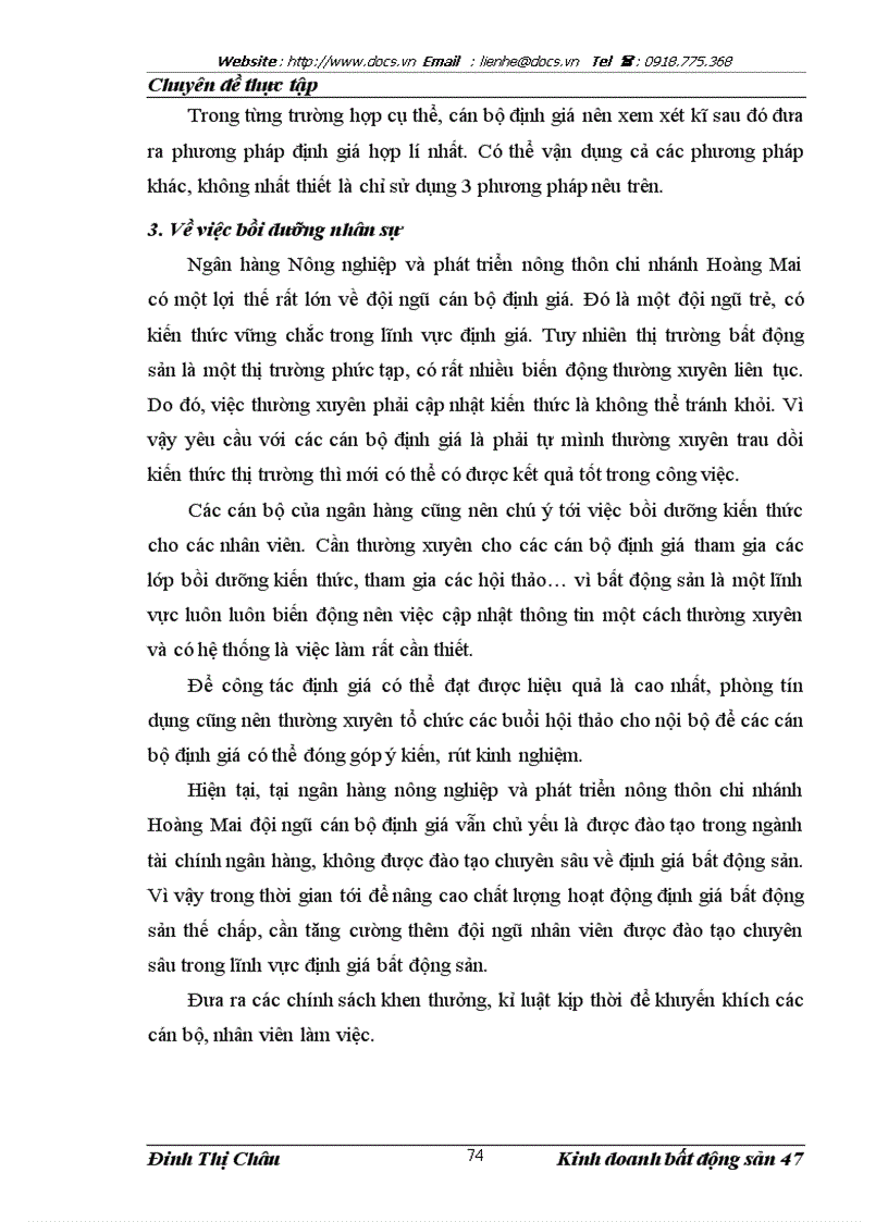 image for page Về hoạt động định giá bất động sản thế chấp tại chi nhánh ngânhàng NHNo PTNT AgriBank Hoàng Mai tại Hà Nội