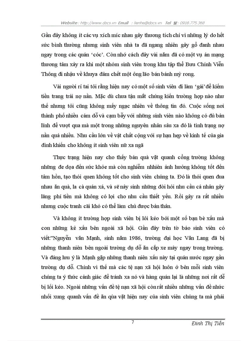 image for page Tình trạng sinh viên ăn quà vặt nhìn từ quá trình nhận thức