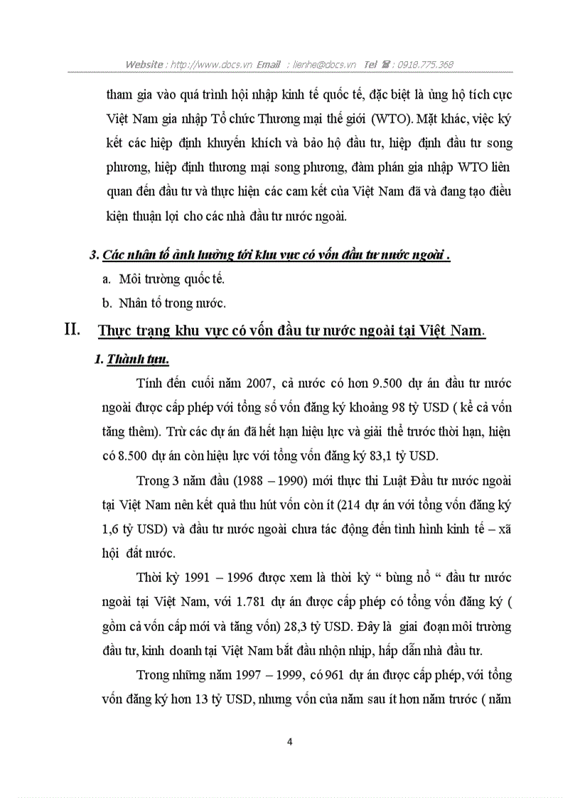 Nghiên cứu về khu vực kinh tế có vốn đầu tư nước ngoài trong thời kỳ quá độ ở Việt Nam