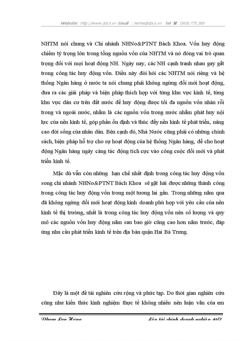 image for page Giải pháp tăng cường huy động vốn tại Chi nhánh NHNo PTNT Chi nhánh Bách Khoa