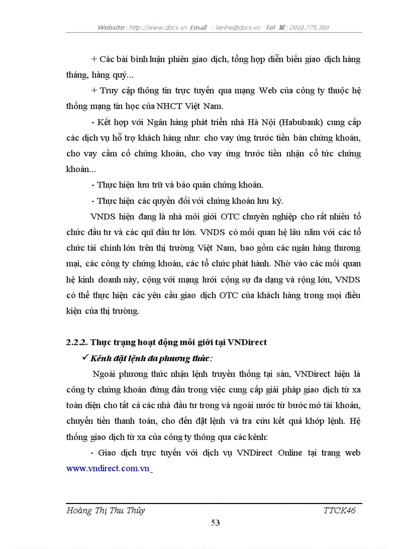 image for page Giải pháp phát triển hoạt động môi giới tại công ty cổ phần chứng khoán Vndirect