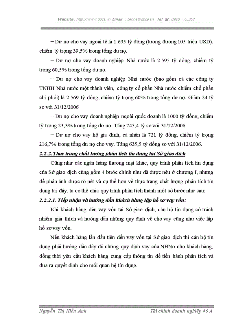 image for page Nâng cao chất lượng phân tích tín dụng tại Sở giao dịch Ngân hàng nông nghiệp và phát triển nông thôn Việt Nam