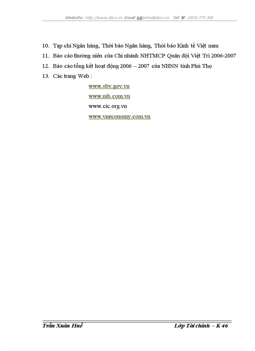 image for page Nâng cao chất lượng tín dụng tại Chi nhánh Ngân hàng TMCP Quân đội Việt Trì