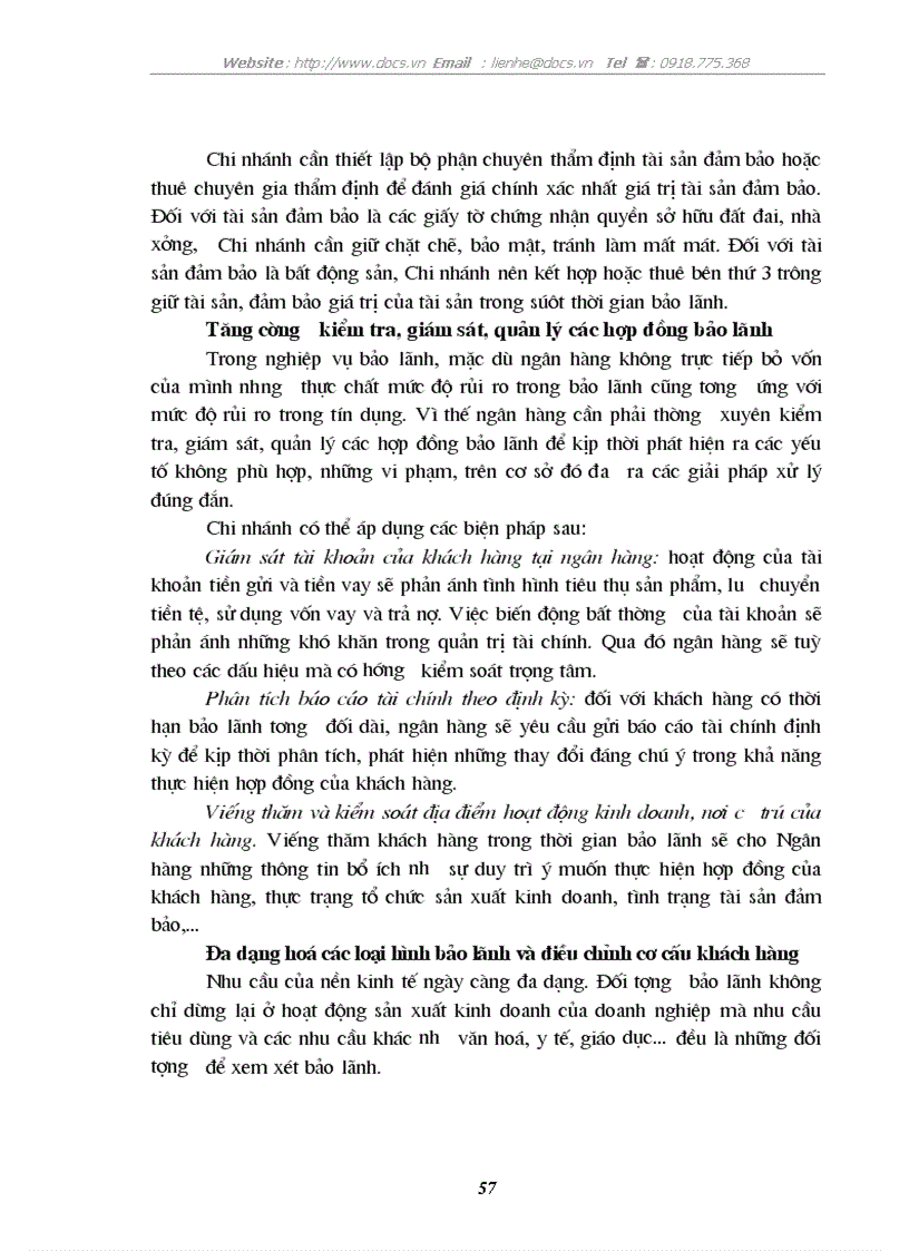 image for page Phát triển hoạT động bảo lãnh tại chi nhánh NH ĐT PT nam Hà Nội