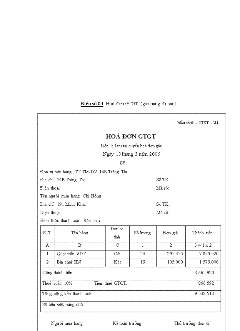 image for page Hoàn thiện kế toán tiêu thụ và xác định kết quả kinh doanh với việc nâng cao hiệu quả kinh doanh của Công ty Thương mại Dịch vụ Tràng Thi