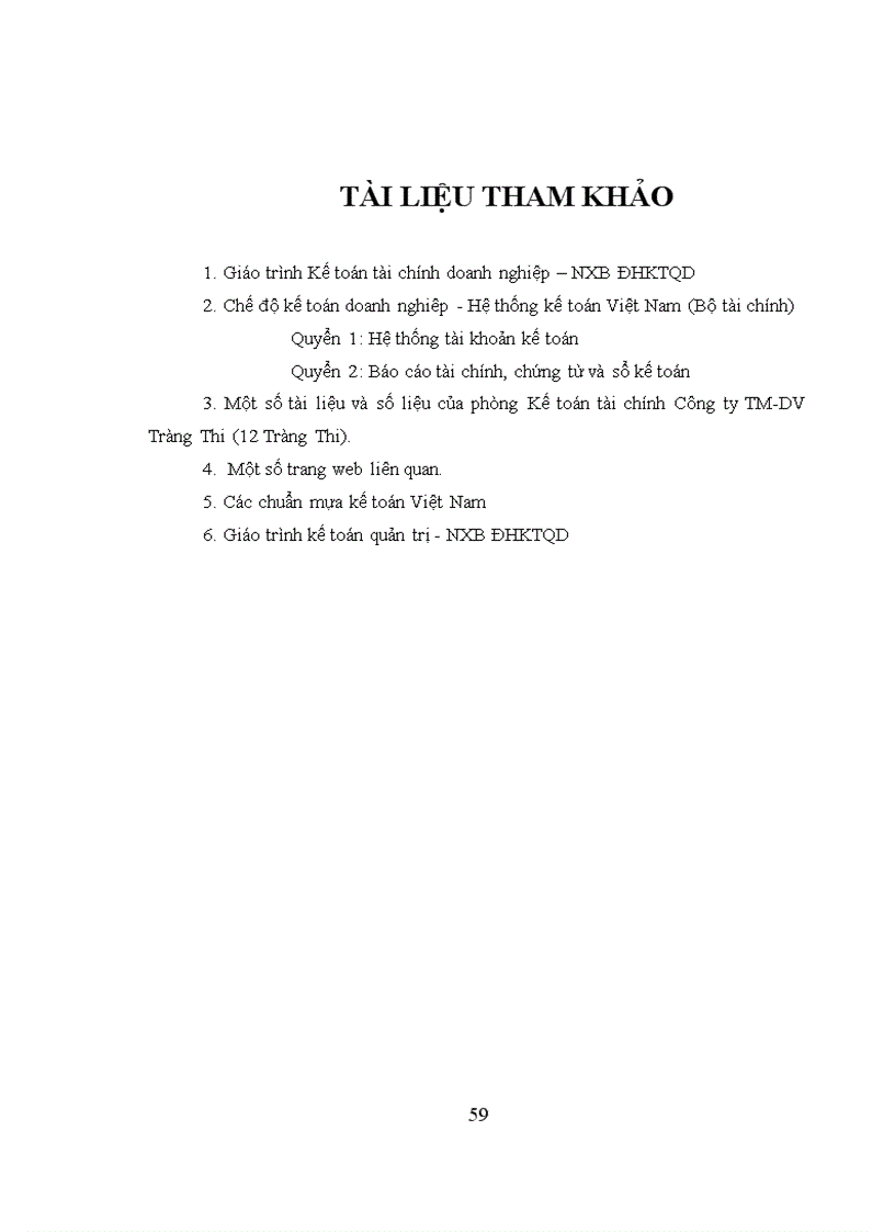 image for page Hoàn thiện kế toán tiêu thụ và xác định kết quả kinh doanh với việc nâng cao hiệu quả kinh doanh của Công ty Thương mại Dịch vụ Tràng Thi