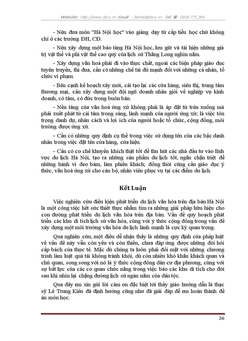 image for page Phát triển du lịch văn hoá trên địa bàn Hà Nội