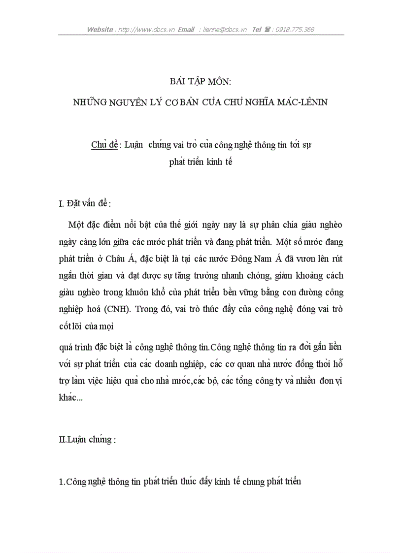 image for page Luâ n chư ng vai tro cu a công nghê thông tin tơ i sư pha t triê n kinh tê