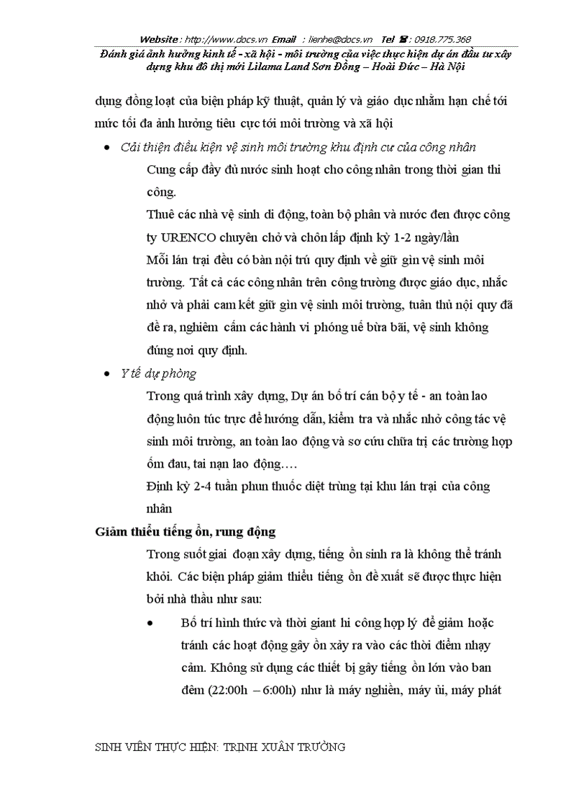 image for page Đánh giá ảnh hưởng kinh tế xã hội môi trường của việc thực hiện dự án đầu