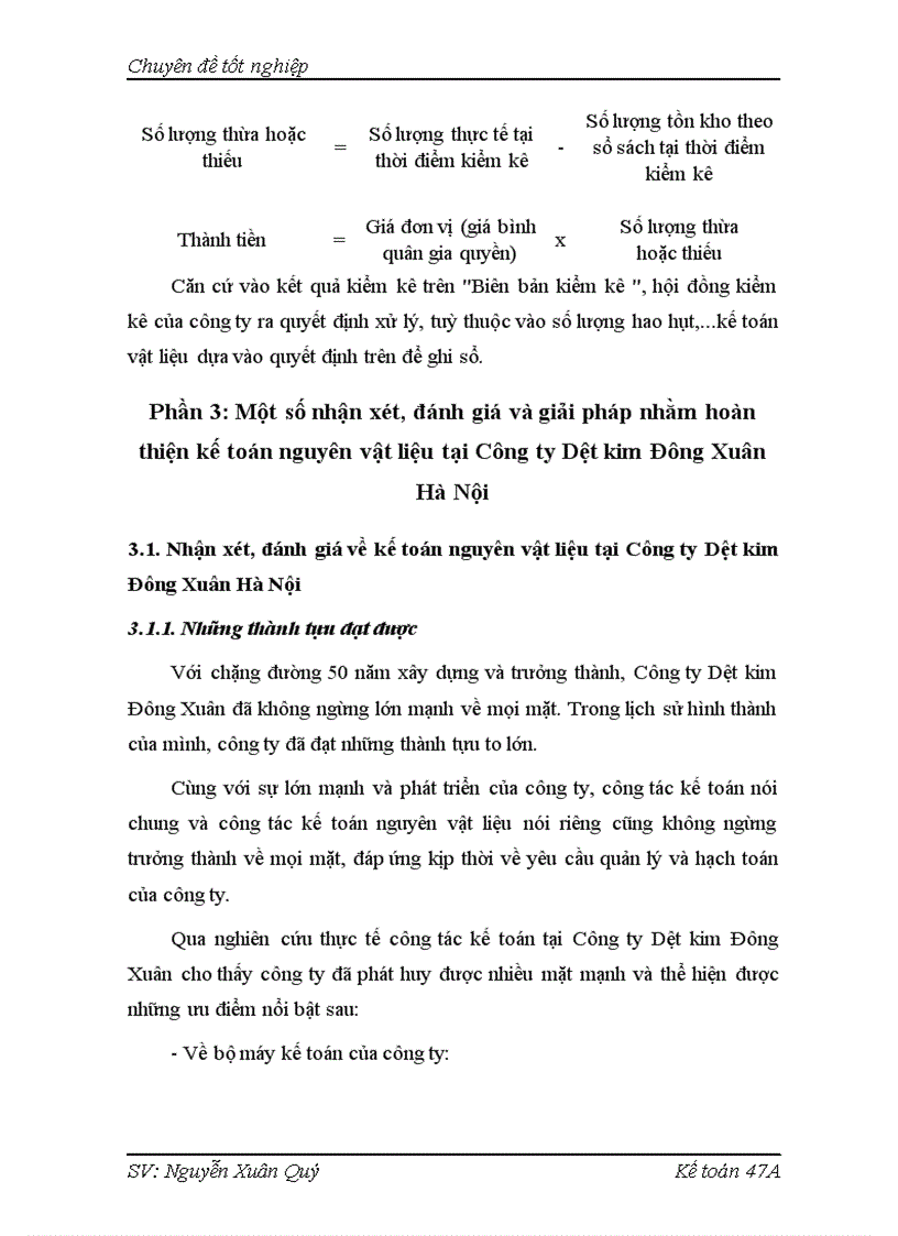 image for page Hoàn thiện kế toán nguyên vật liệu tại Công ty Dệt kim Đông Xuân Hà Nội