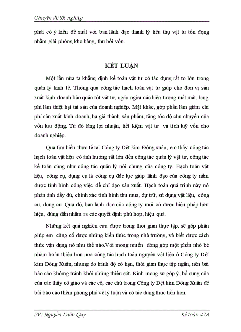 image for page Hoàn thiện kế toán nguyên vật liệu tại Công ty Dệt kim Đông Xuân Hà Nội