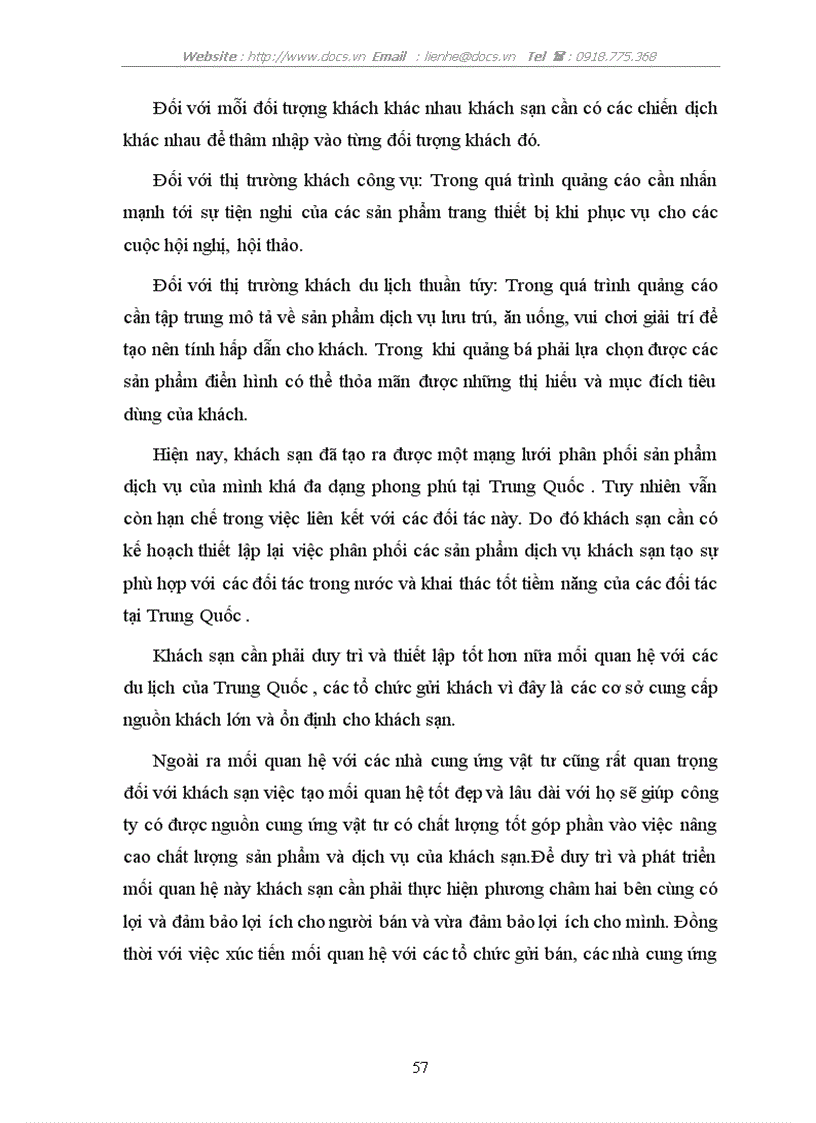 image for page Các biện pháp nhằm thu hút khách inbound Trung Quốc của khách sạn Kim Liên