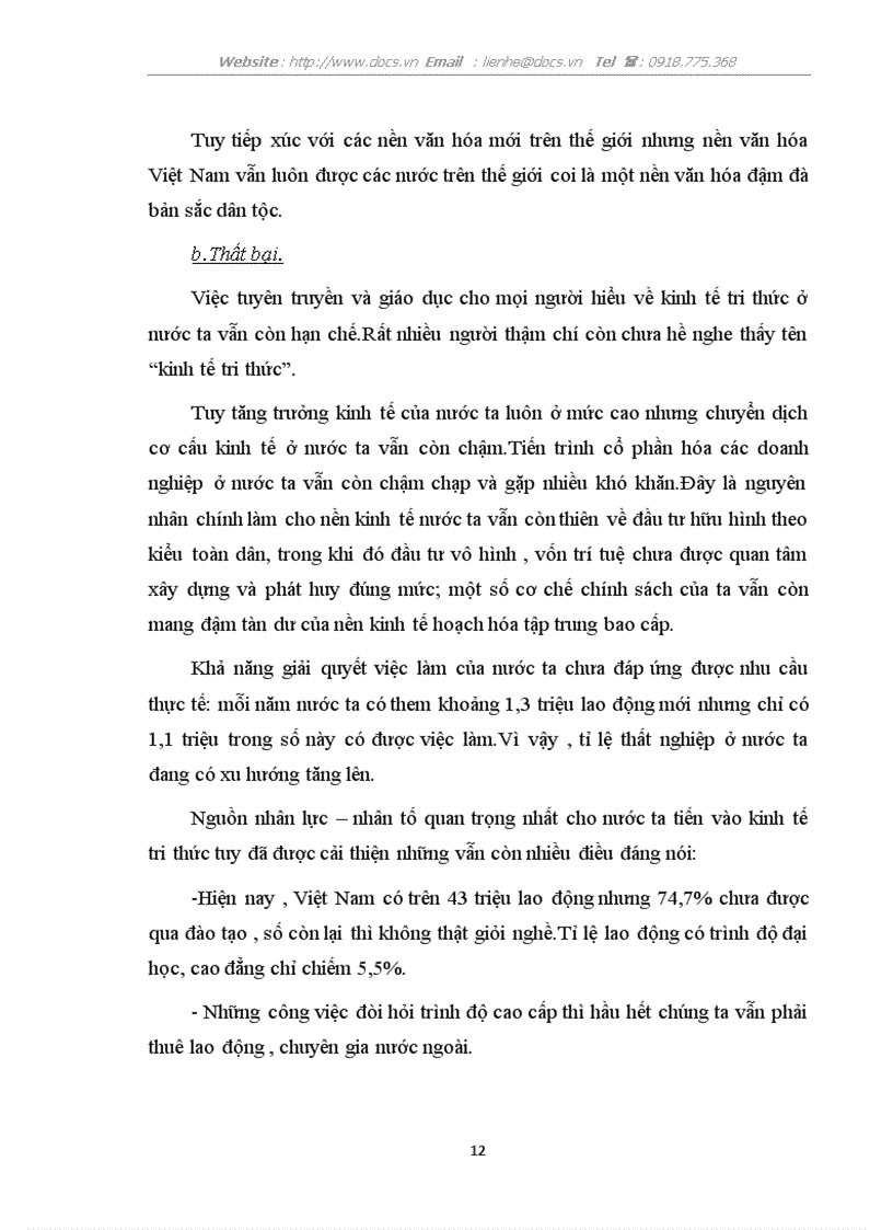 image for page Xây dựng nền kinh tế tri thức ở VN trong quá trình CNH hiện nay