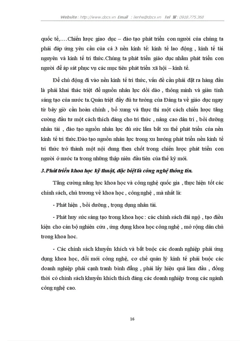 image for page Xây dựng nền kinh tế tri thức ở VN trong quá trình CNH hiện nay