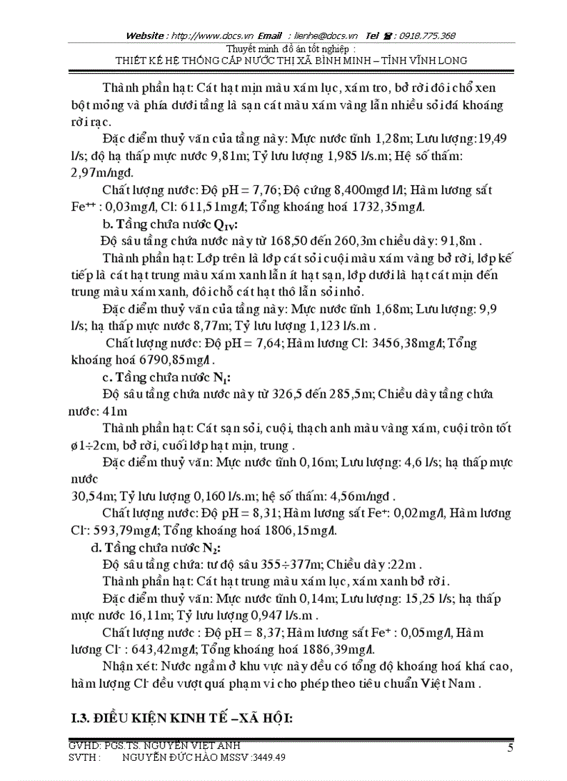 image for page Thiết kế cải tạo và mở rộng hệ thống cấp nước thị xã Bình Minh tỉnh Vĩnh Long