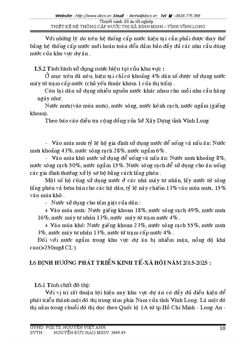 image for page Thiết kế cải tạo và mở rộng hệ thống cấp nước thị xã Bình Minh tỉnh Vĩnh Long