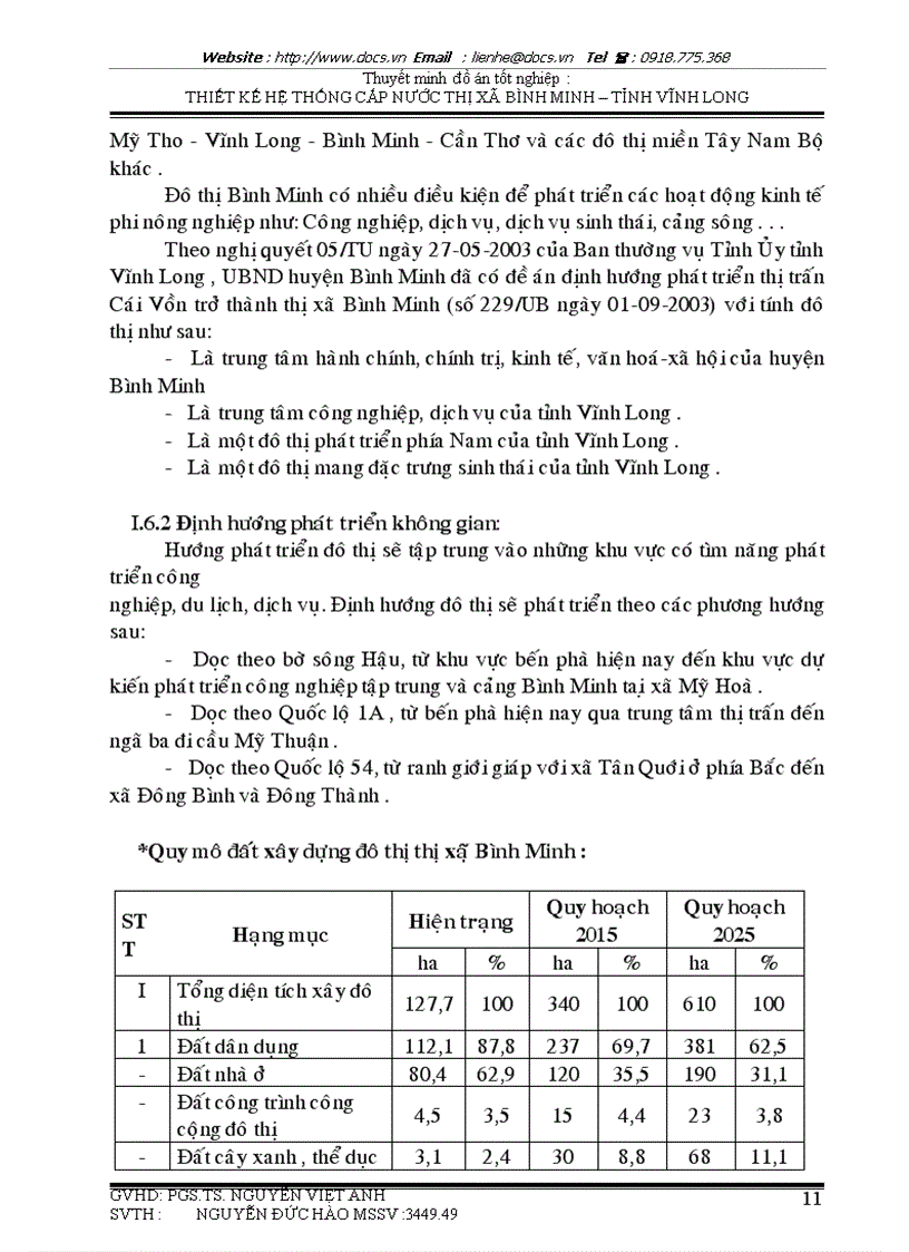 image for page Thiết kế cải tạo và mở rộng hệ thống cấp nước thị xã Bình Minh tỉnh Vĩnh Long