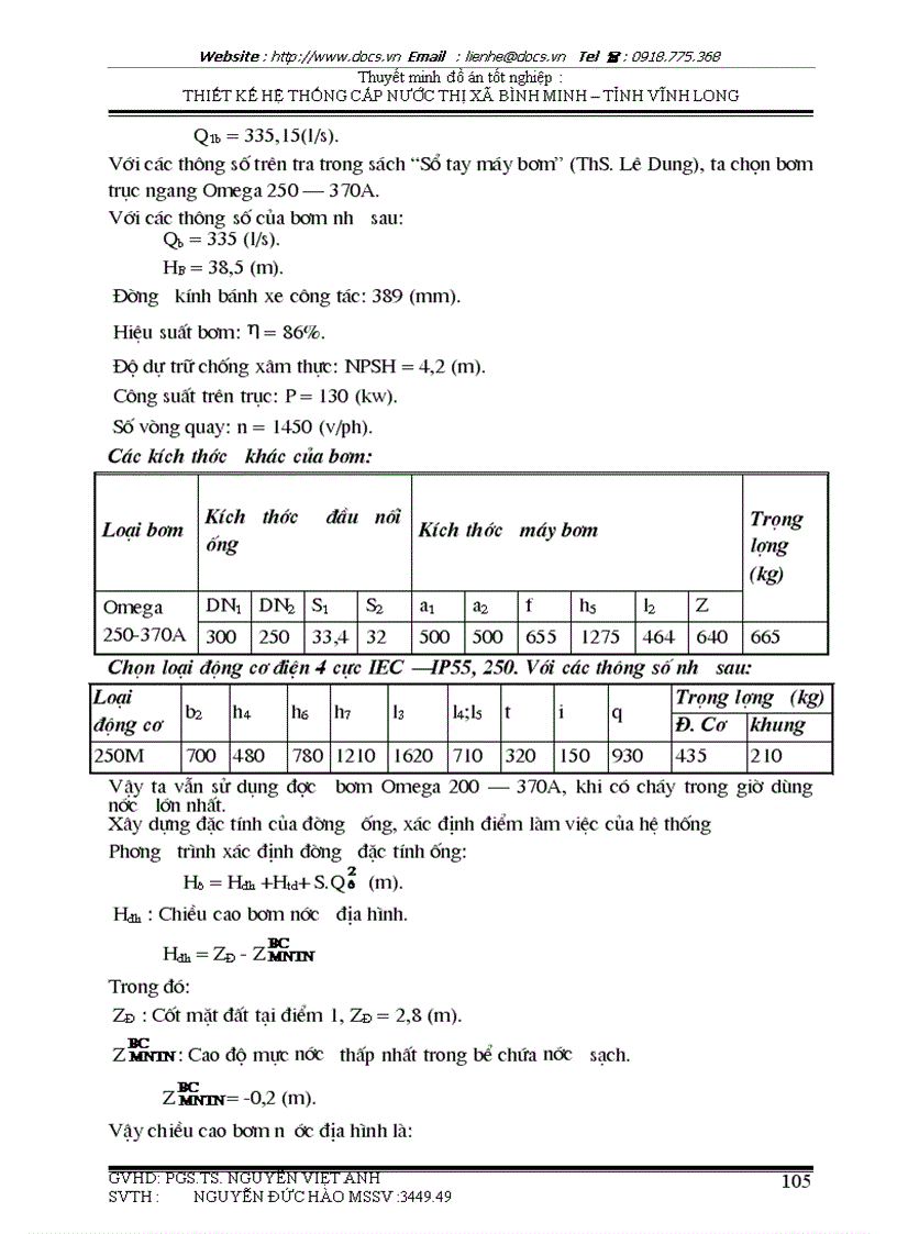 image for page Thiết kế cải tạo và mở rộng hệ thống cấp nước thị xã Bình Minh tỉnh Vĩnh Long