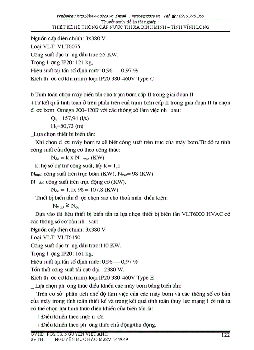 image for page Thiết kế cải tạo và mở rộng hệ thống cấp nước thị xã Bình Minh tỉnh Vĩnh Long