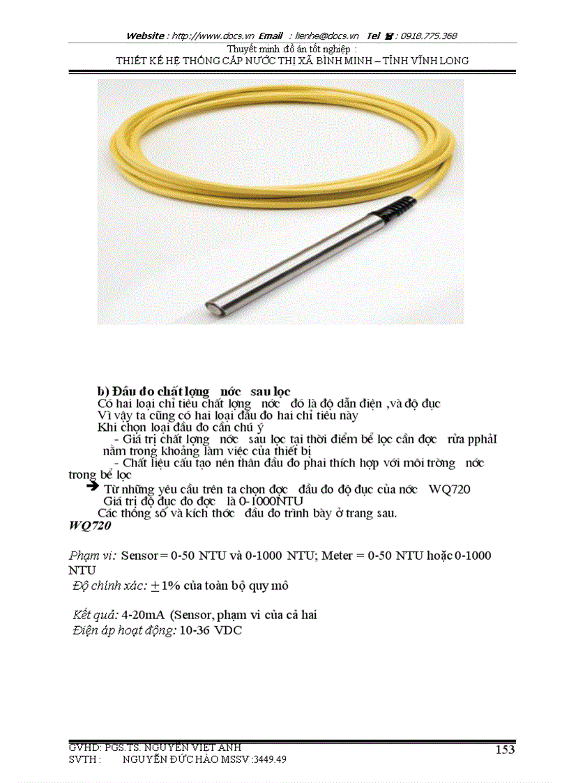 image for page Thiết kế cải tạo và mở rộng hệ thống cấp nước thị xã Bình Minh tỉnh Vĩnh Long