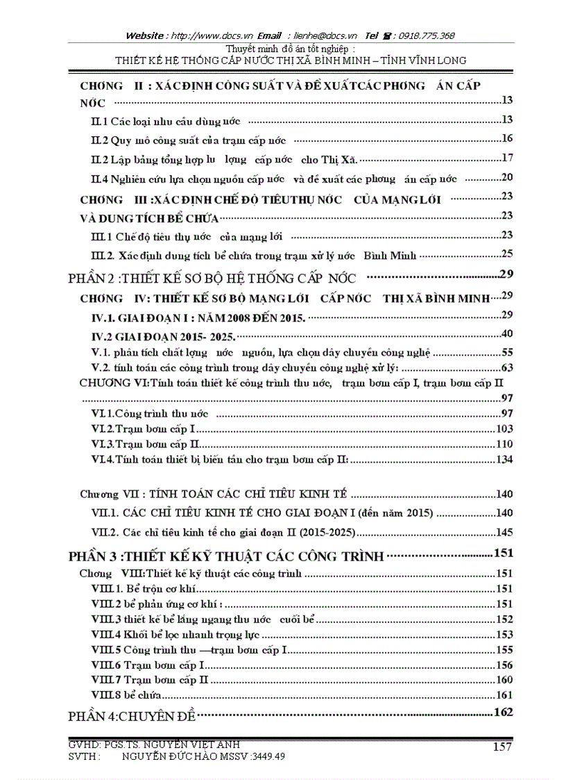 image for page Thiết kế cải tạo và mở rộng hệ thống cấp nước thị xã Bình Minh tỉnh Vĩnh Long