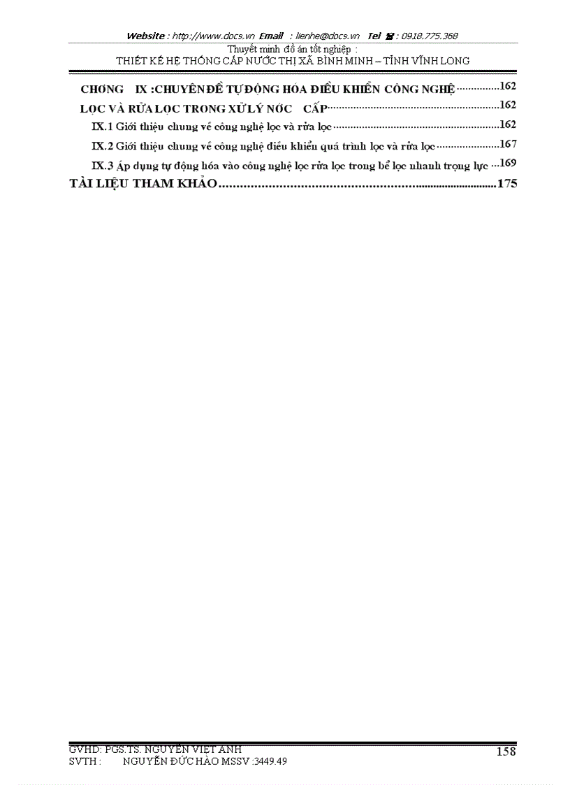 image for page Thiết kế cải tạo và mở rộng hệ thống cấp nước thị xã Bình Minh tỉnh Vĩnh Long