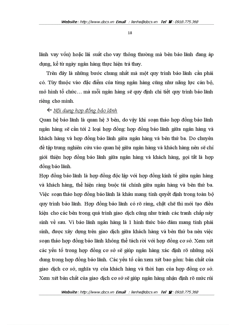 image for page Nâng cao chất lượng bảo lãnh tại ngânhàng NHTMCP Kỹ Thương TechcomBank Việt Nam