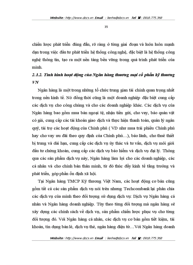 image for page Nâng cao chất lượng bảo lãnh tại ngânhàng NHTMCP Kỹ Thương TechcomBank Việt Nam