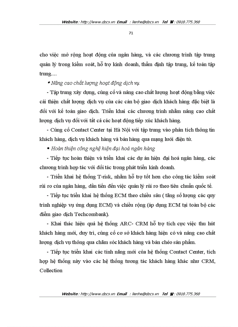 image for page Nâng cao chất lượng bảo lãnh tại ngânhàng NHTMCP Kỹ Thương TechcomBank Việt Nam