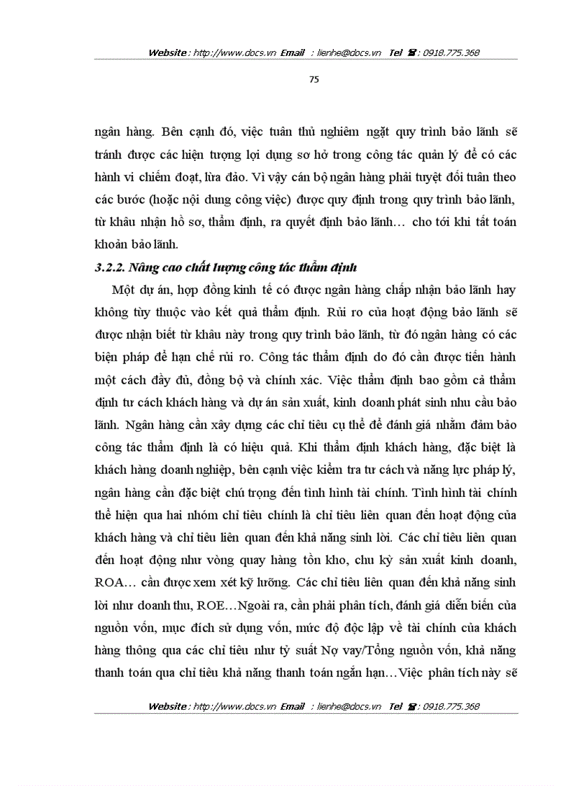 image for page Nâng cao chất lượng bảo lãnh tại ngânhàng NHTMCP Kỹ Thương TechcomBank Việt Nam