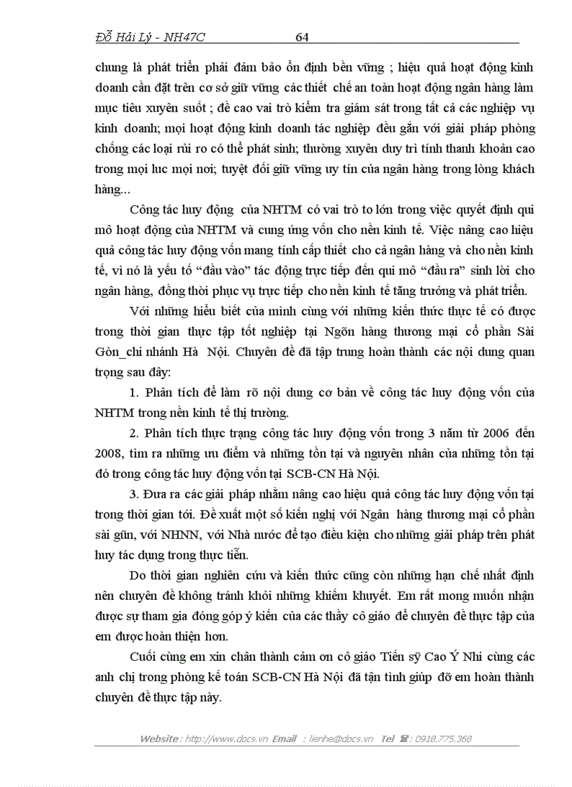 image for page Nâng cao hiệu quả công tác huy động vốn tại ngân hàng thương mại cổ phần Sài Gòn chi nhánh Hà Nội