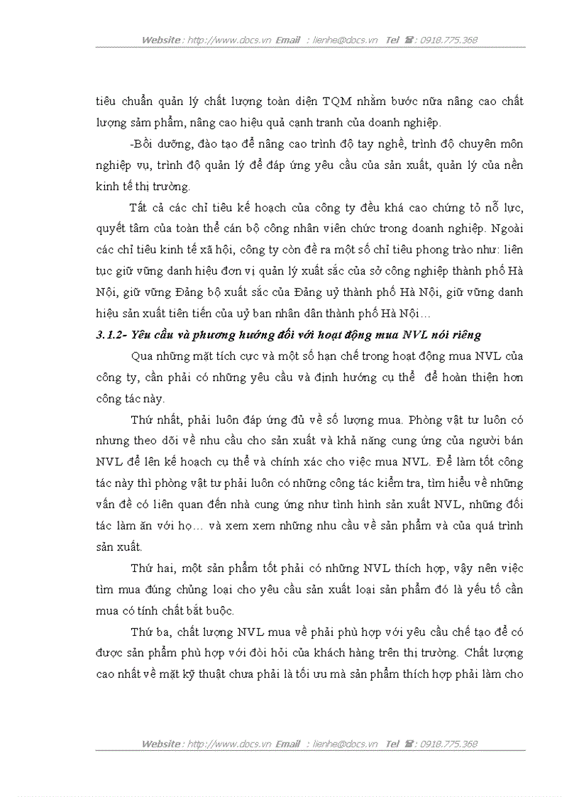 image for page Hoạt động mua nguyên vật liệu ở công ty TNHH Nhà nước một thành viên Dệt 19 5 Hà Nội