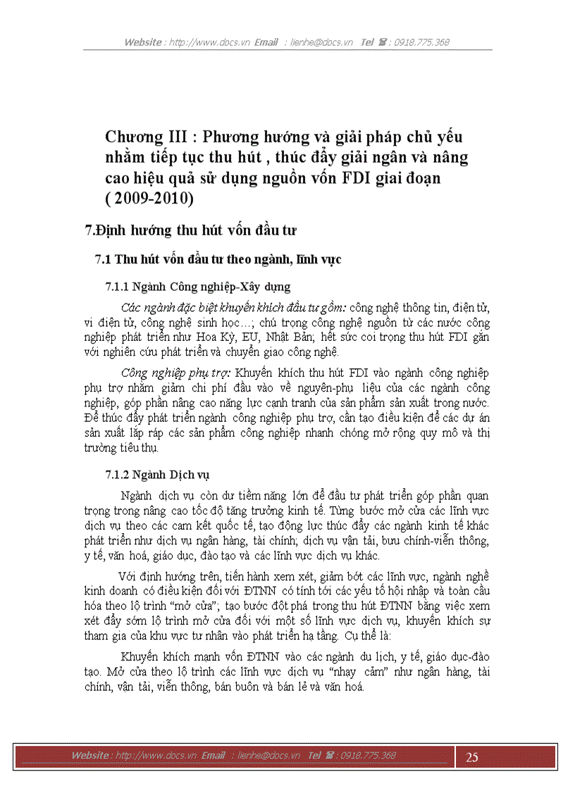 image for page Đẩy mạnh thu hút và nâng cao hiệu quả sử dụng nguồn vốn FDI tại Viêt Nam trong bối cảnh khủng hoảng kinh tế toàn cầu