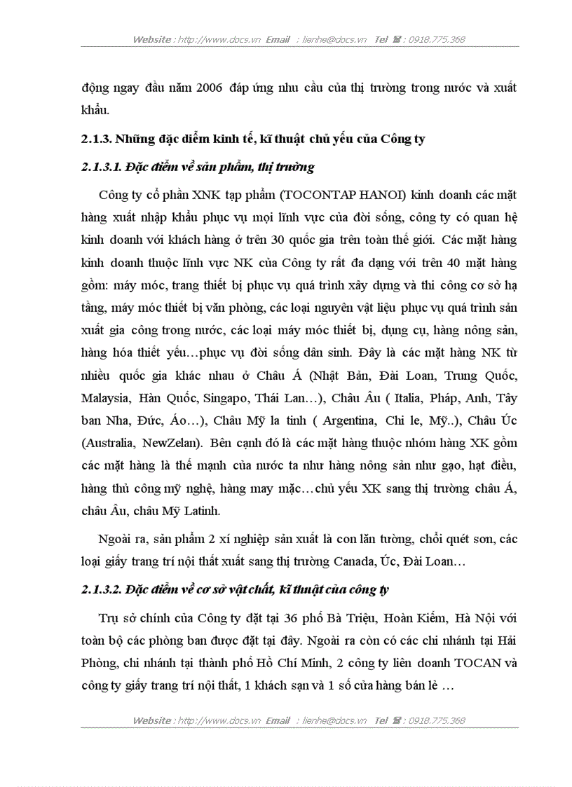 image for page Hoạt động phát triển nguồn hàng nhập khẩu vật tư thiết bị ngành nước ở công ty cổ phần xnk tạp phẩm tocontap hà nội