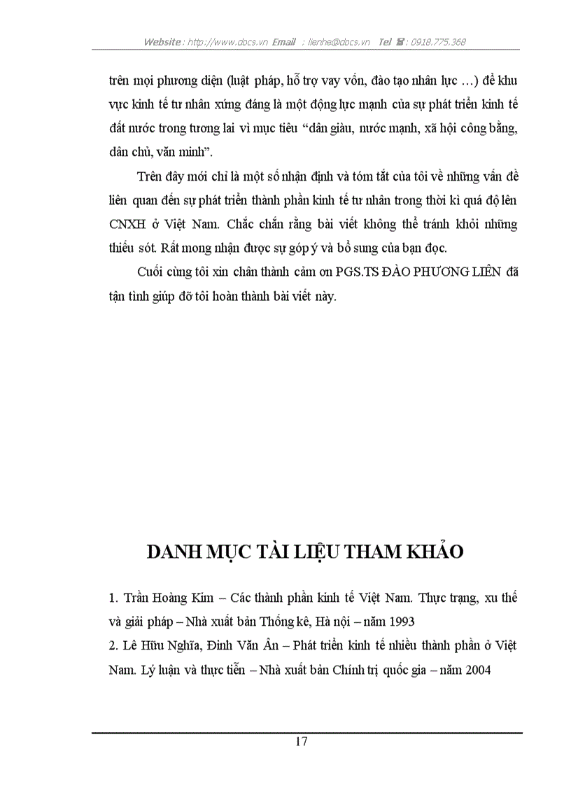 image for page Kinh tế tư nhân trong thời kì quá độ lên cnxh ở việt nam thực trạng và giải pháp