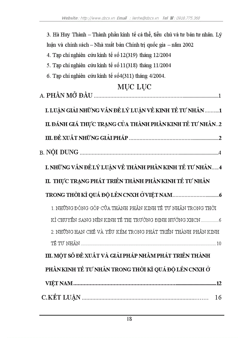 image for page Kinh tế tư nhân trong thời kì quá độ lên cnxh ở việt nam thực trạng và giải pháp