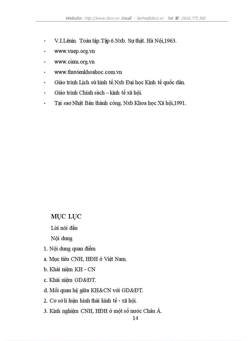 image for page Luận chứng quan điểm của Đảng cộng sản VN Để thực hiện thành công CNH HĐH thì phải xác định khoa học và công nghệ cùng với giáo dục và đào tạo