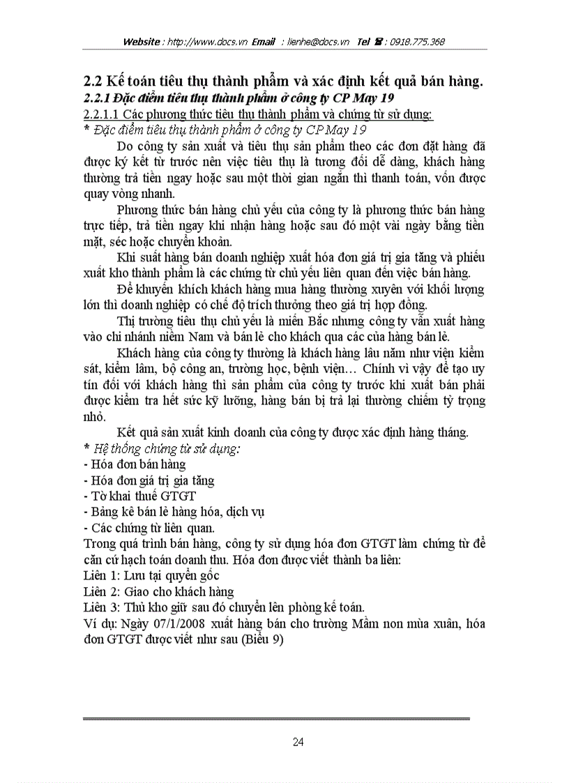 image for page Thành phẩm tiêu thụ thành phẩm và xác định kết quả tiêu thụ