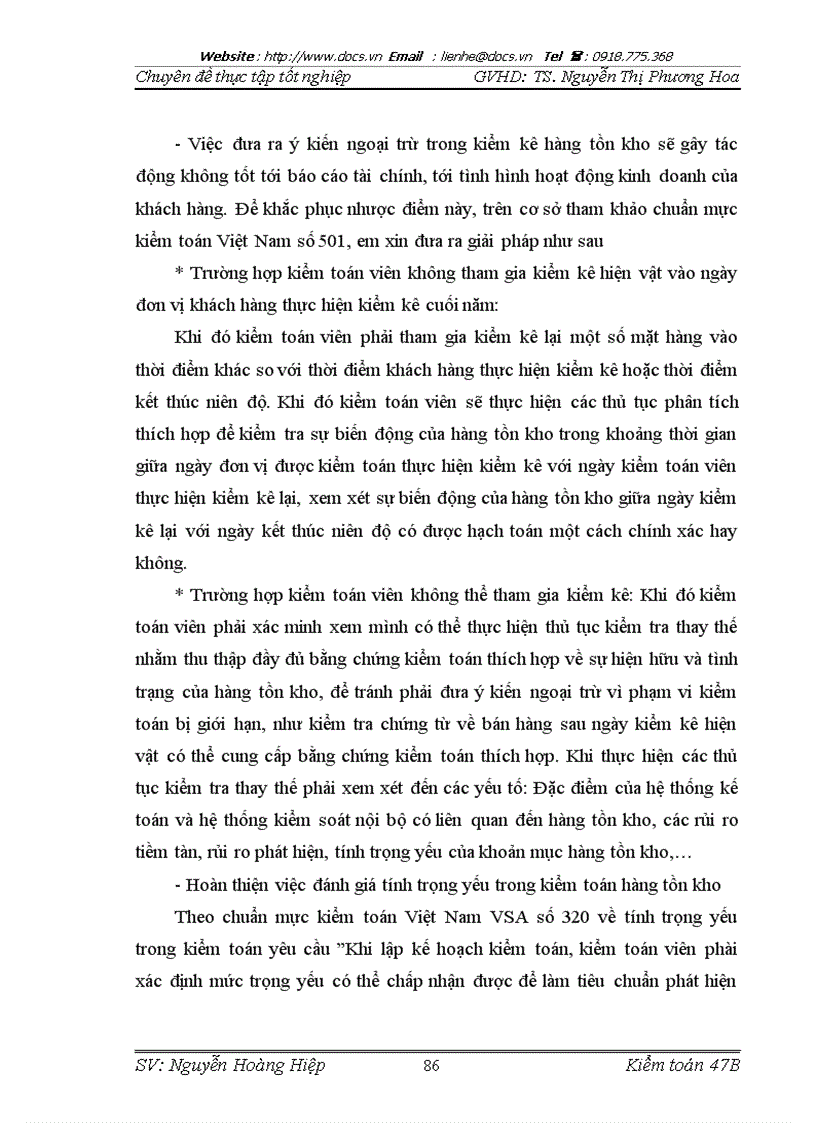 image for page Chu trình kiểm toán hàng tồn kho trong kiểm toán báo cáo tài chính do Công ty TNHH kiểm toán và dịch vụ tin học TP HCM chi nhánh Hà Nội thực hiện