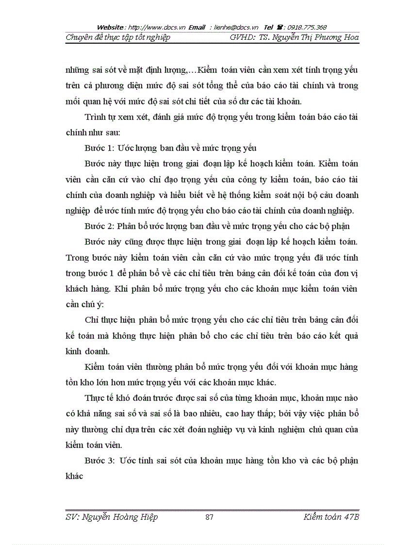 image for page Chu trình kiểm toán hàng tồn kho trong kiểm toán báo cáo tài chính do Công ty TNHH kiểm toán và dịch vụ tin học TP HCM chi nhánh Hà Nội thực hiện