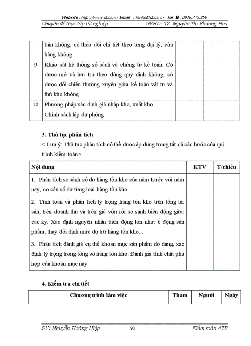 image for page Chu trình kiểm toán hàng tồn kho trong kiểm toán báo cáo tài chính do Công ty TNHH kiểm toán và dịch vụ tin học TP HCM chi nhánh Hà Nội thực hiện