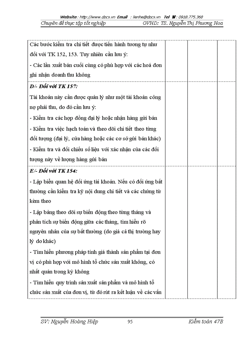 image for page Chu trình kiểm toán hàng tồn kho trong kiểm toán báo cáo tài chính do Công ty TNHH kiểm toán và dịch vụ tin học TP HCM chi nhánh Hà Nội thực hiện