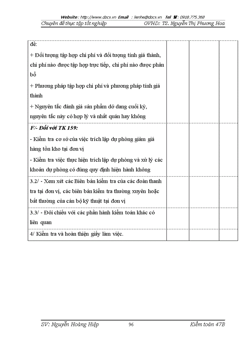 image for page Chu trình kiểm toán hàng tồn kho trong kiểm toán báo cáo tài chính do Công ty TNHH kiểm toán và dịch vụ tin học TP HCM chi nhánh Hà Nội thực hiện