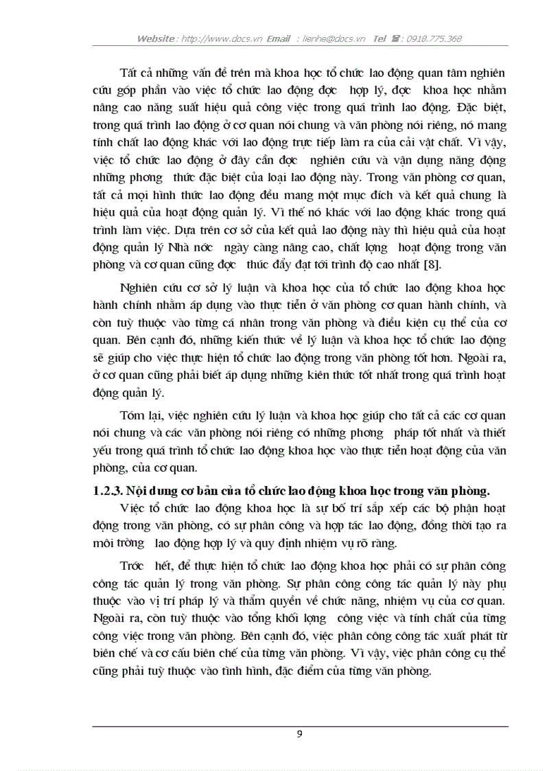 image for page Tìm hiểu về tổ chức lao động khoa học trong văn phòng một số cơ quan bộ