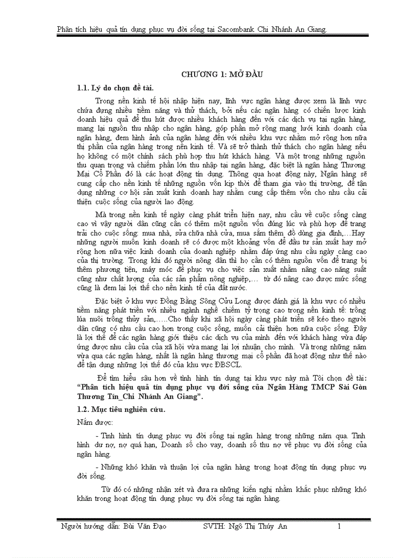 image for page Phân tích hiệu quả tín dụng phục vụ đời sống tại SACOMBANK Chi nhánh AG