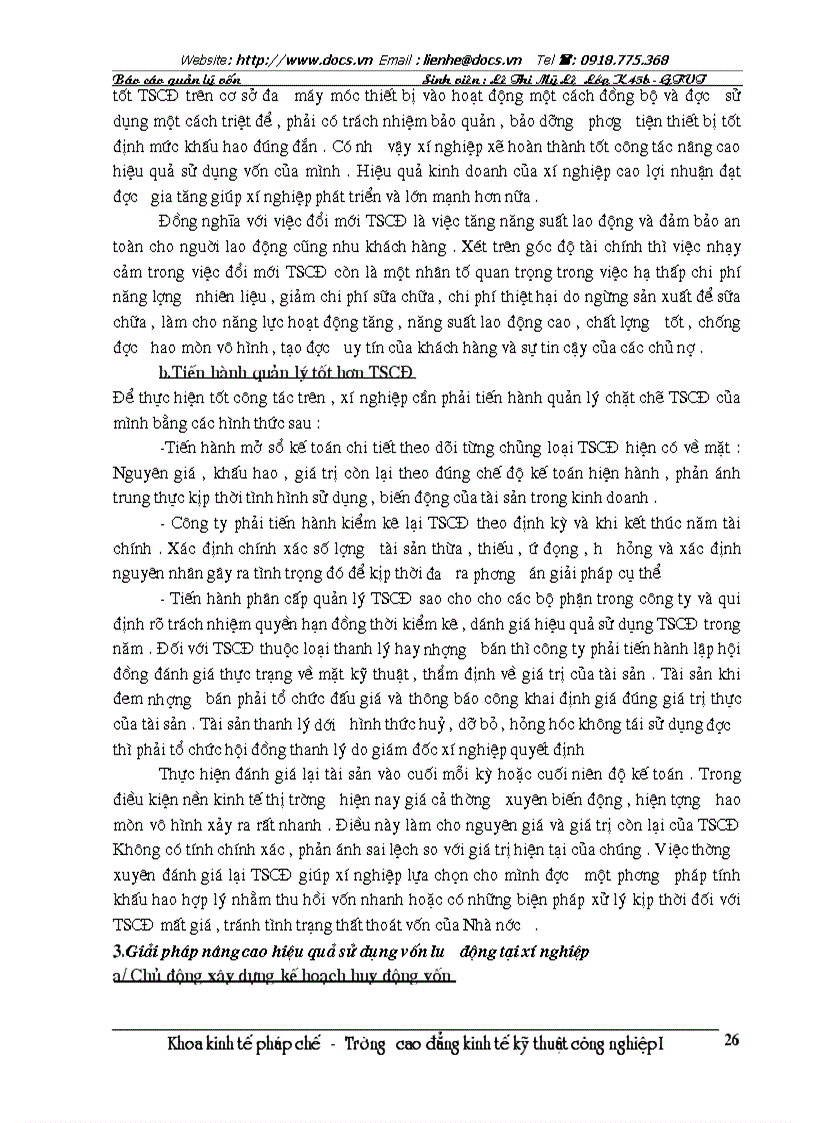 image for page Báo cáo về công tác quản lý tại Xí nghiệp xe Buýt Thăng Long