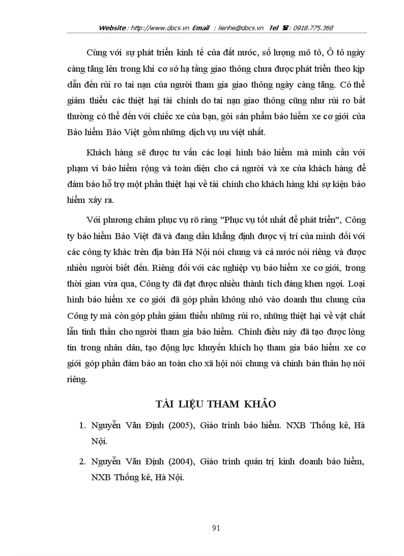 image for page Giải pháp nâng cao hiệu quả kinh doanh bảo hiểm xe cơ giới tại Công ty Bảo hiểm Bảo Việt
